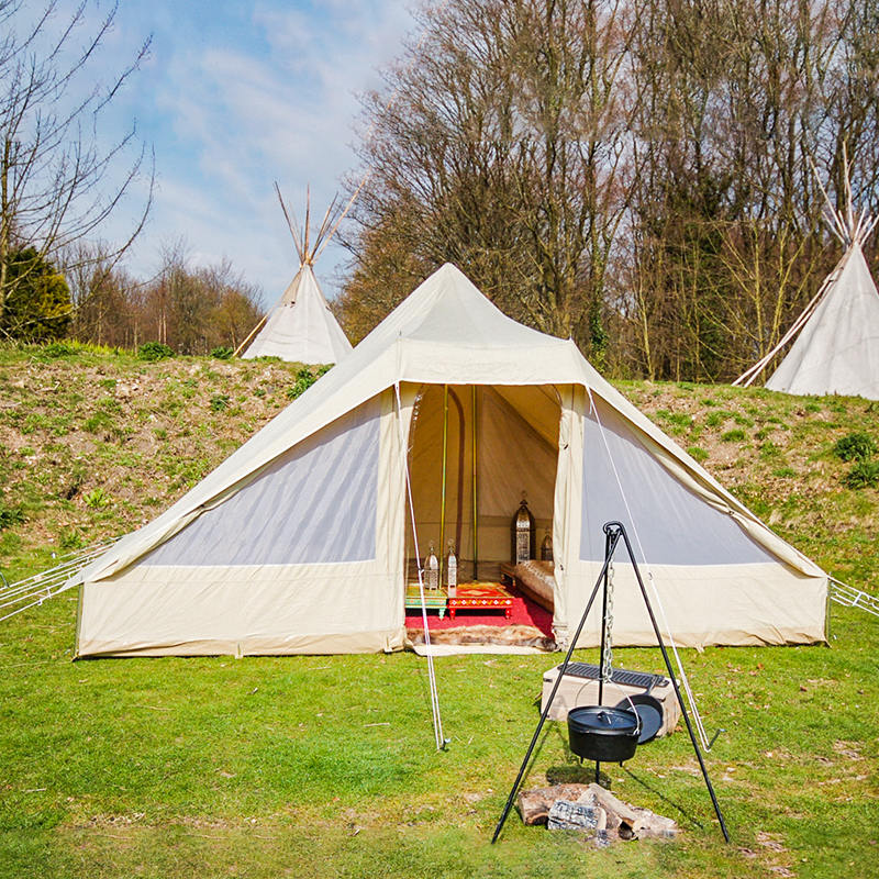 Tente de camping en toile Touareg Deluxe de 4,4 mètres