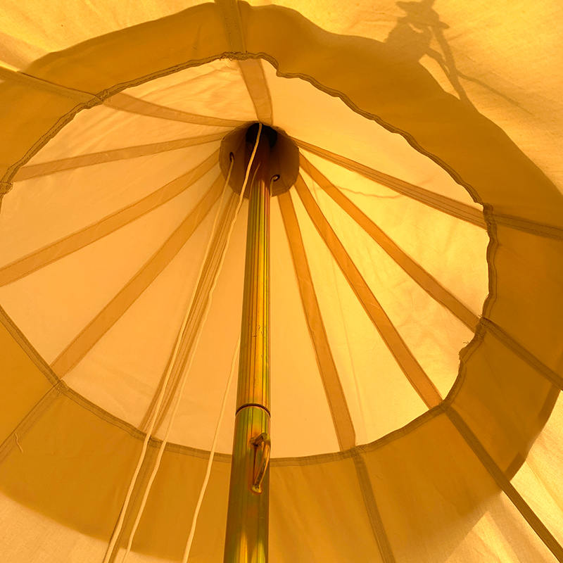 Tente de camping familiale en toile Tipi unipolaire de 4 mètres