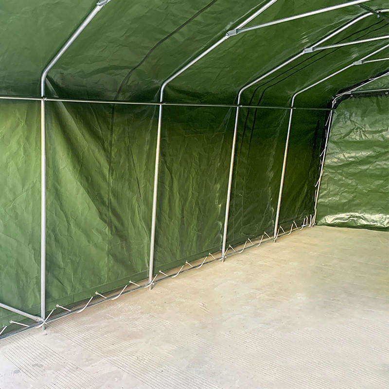 Abri de voiture portable en toile PE résistante aux UV, 3,3x6,1 m (11 