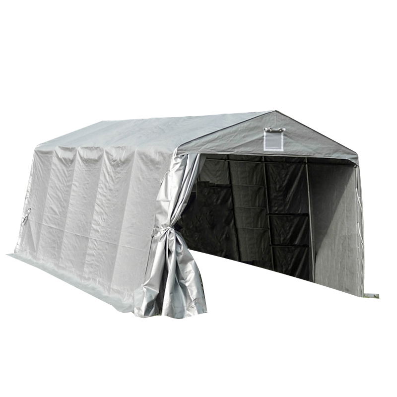 Abri de voiture portable en toile PE résistante aux UV, 3,3x6,1 m (11 