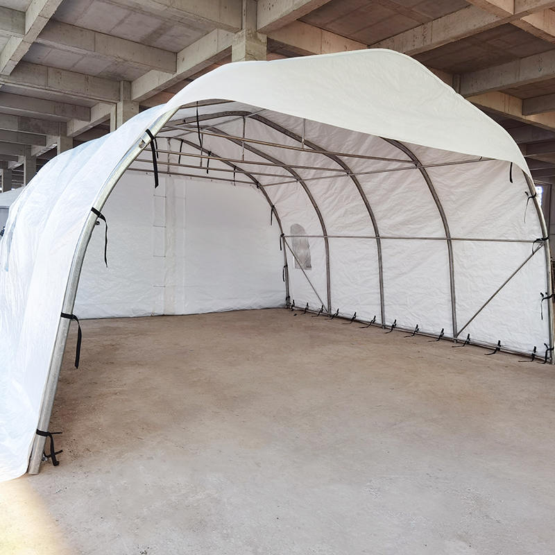 Abri de garage portable double en PVC extra large 5,6x6,1m (18