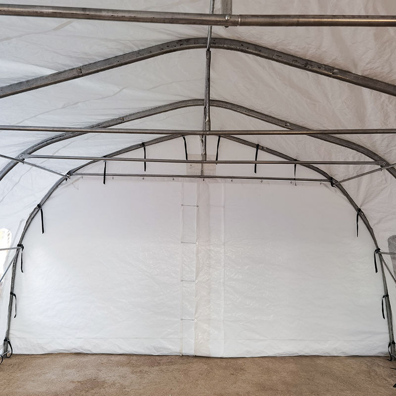 Abri de garage portable double en PVC extra large 5,6x6,1m (18