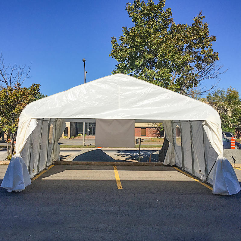 Garage portatif résistant d'abri de voiture double de PE de 6x6m (20 