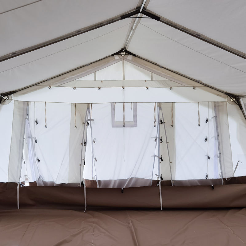 Tente de base de tente polyvalente standard MSF/CICR/FICR de 45 m² utilisée pour l'école, le bureau et la clinique