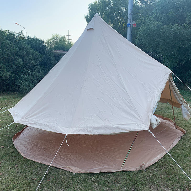 Tente cloche en toile de 4 m pour 4 personnes pour le camping familial