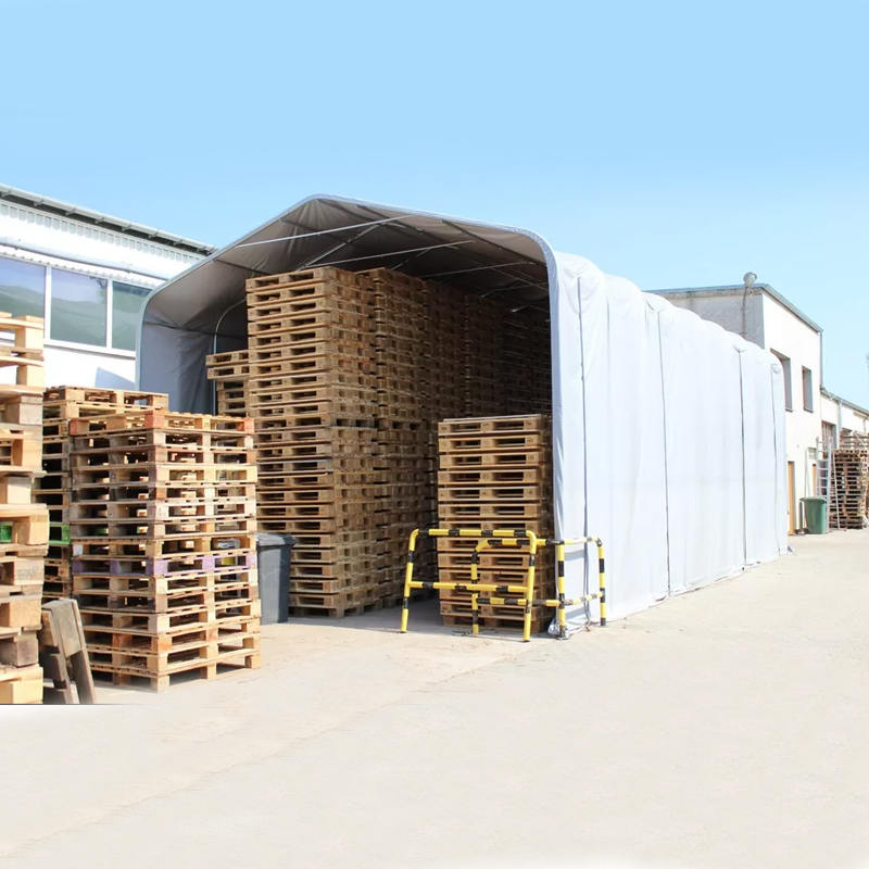 Abri résistant de soleil de tente d'ombre d'entrepôt résistant aux UV de hauteur latérale de 8X12 4m