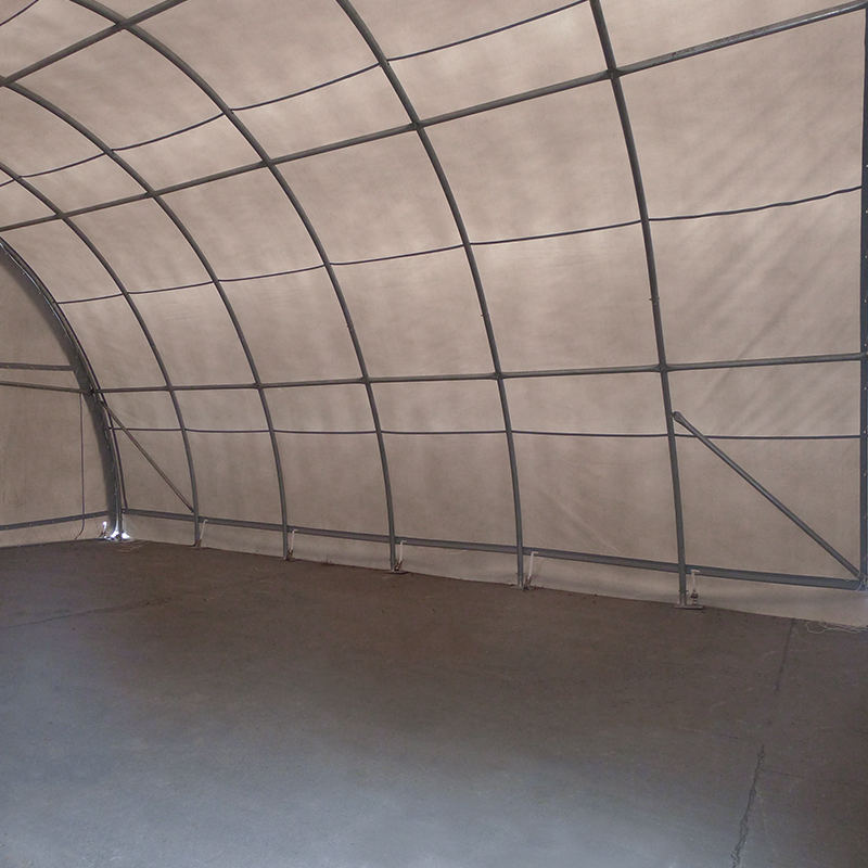 Tente de stockage arquée 9x12mx4,5, salle de tente arquée ronde