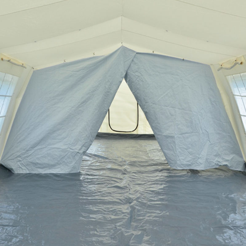 Tente Huggy stabilisée aux UV, abri temporaire polyvalent standard de l'UNICEF, 72 m²