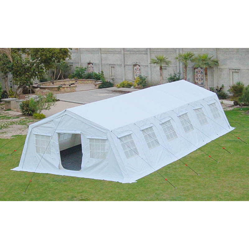 Tente Huggy stabilisée aux UV, abri temporaire polyvalent standard de l'UNICEF, 72 m²