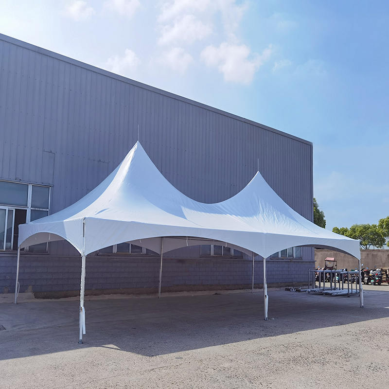 (6x12m) Tente de fête en PVC durable Pinnacle en aluminium de tente à pic élevé de 20 