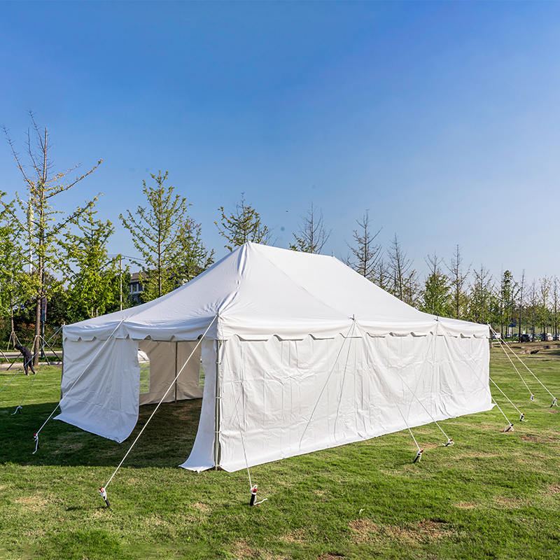 Tente à auvent blanc en PVC de 20 
