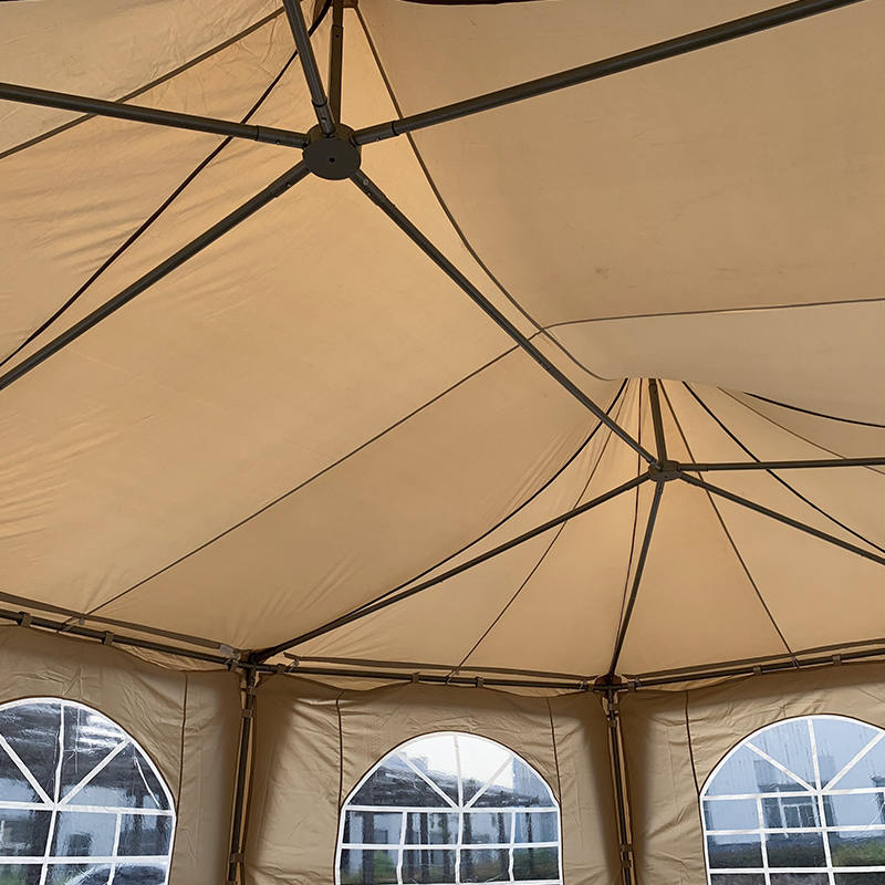 Tente de belvédère de pavillon de partie de PVC imperméable de pagode octogonale traditionnelle de 5x6.8m