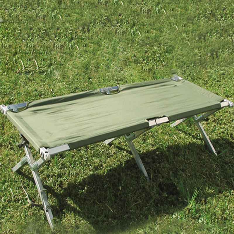 Lit de camp pliant en aluminium