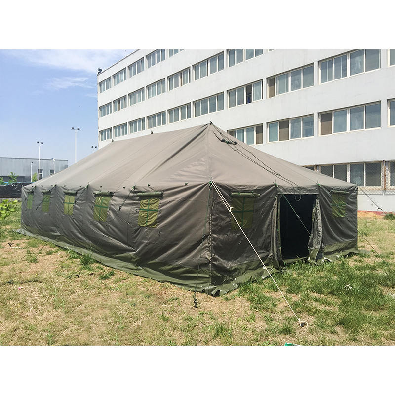 Tente de poteau de surplus militaire en toile de 4,8x10,0 m