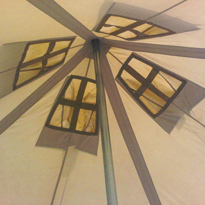 tente de secours en cas de catastrophe de tente d'armée de toile de 5x5m 8-12 personnes