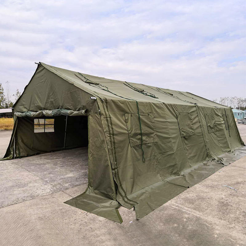 Tente militaire modulaire en toile de 5,6x4 m