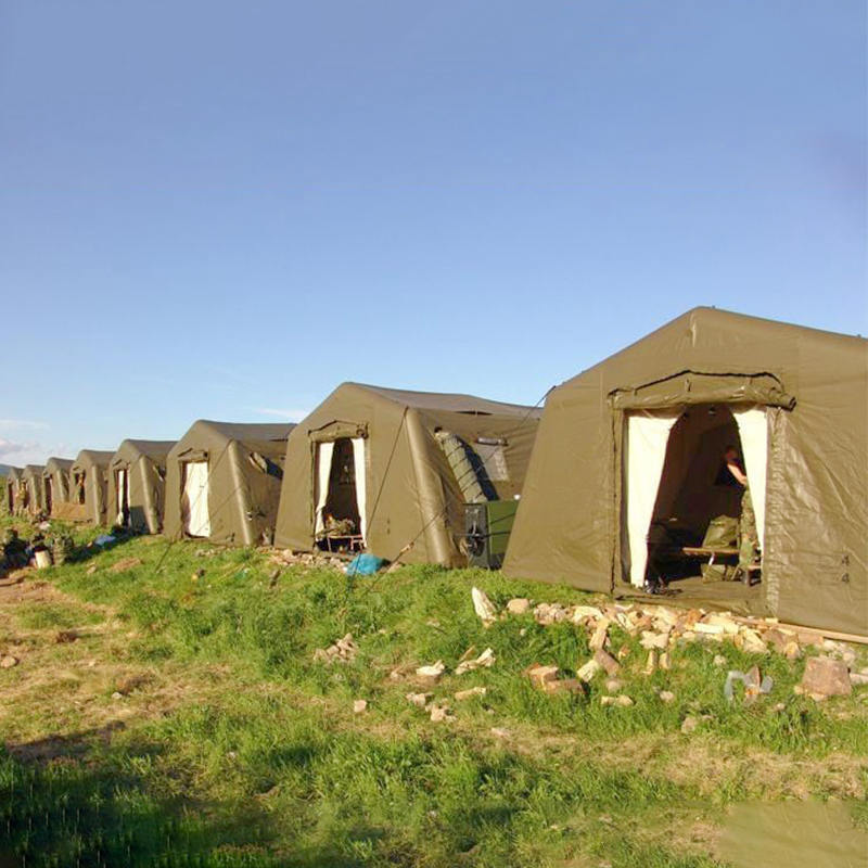 Petits abris gonflables polyvalents à basse pression à déploiement rapide de 5,6x5,15 m