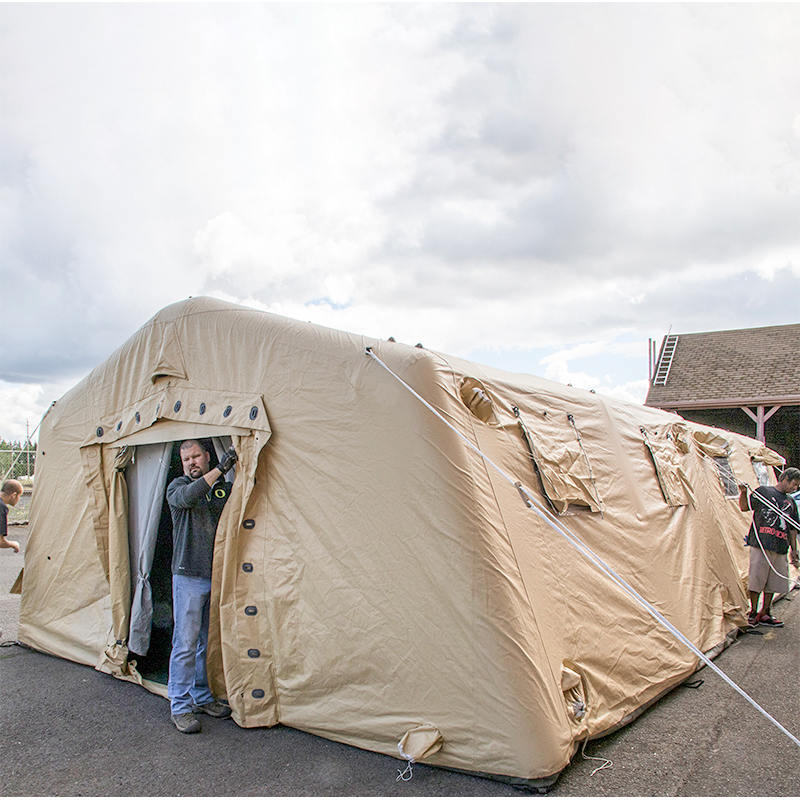 Tente gonflable basse pression, abri polyvalent à déploiement rapide moyen, 5.6x9.95m