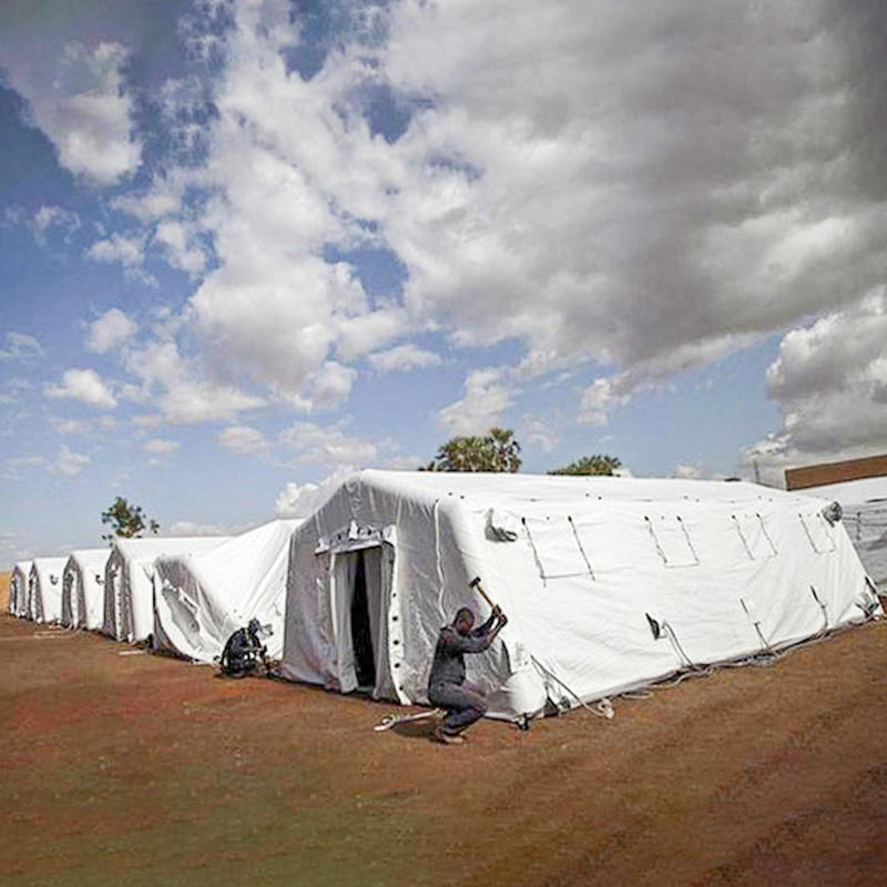 Tente gonflable basse pression, abri polyvalent à déploiement rapide moyen, 5.6x9.95m