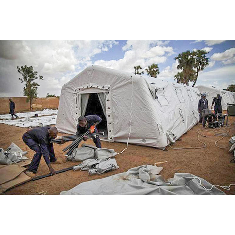 Tente gonflable basse pression, abri polyvalent à déploiement rapide moyen, 5.6x9.95m