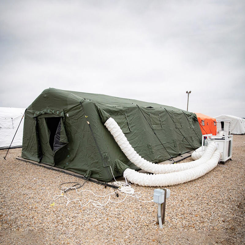 Tente gonflable basse pression, abri polyvalent à déploiement rapide moyen, 5.6x9.95m