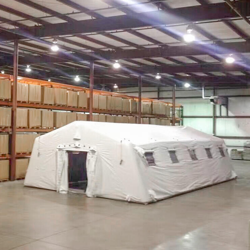 Grande tente hermétique gonflable polyvalente à déploiement rapide, basse pression, 5.6x12.35m