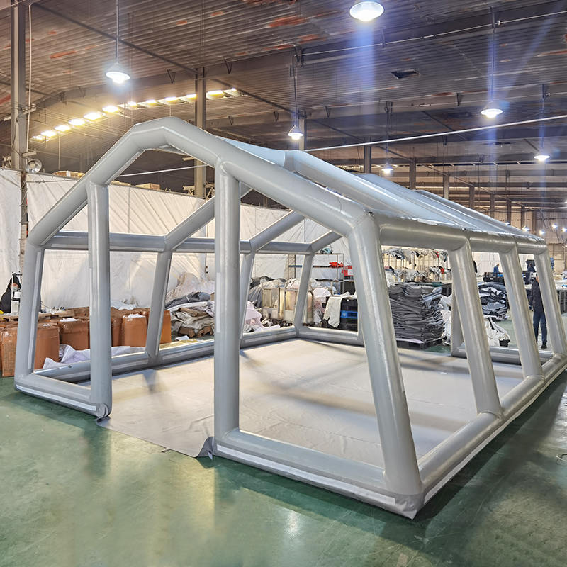 Tente gonflable polyvalente à déploiement rapide de 42 m²