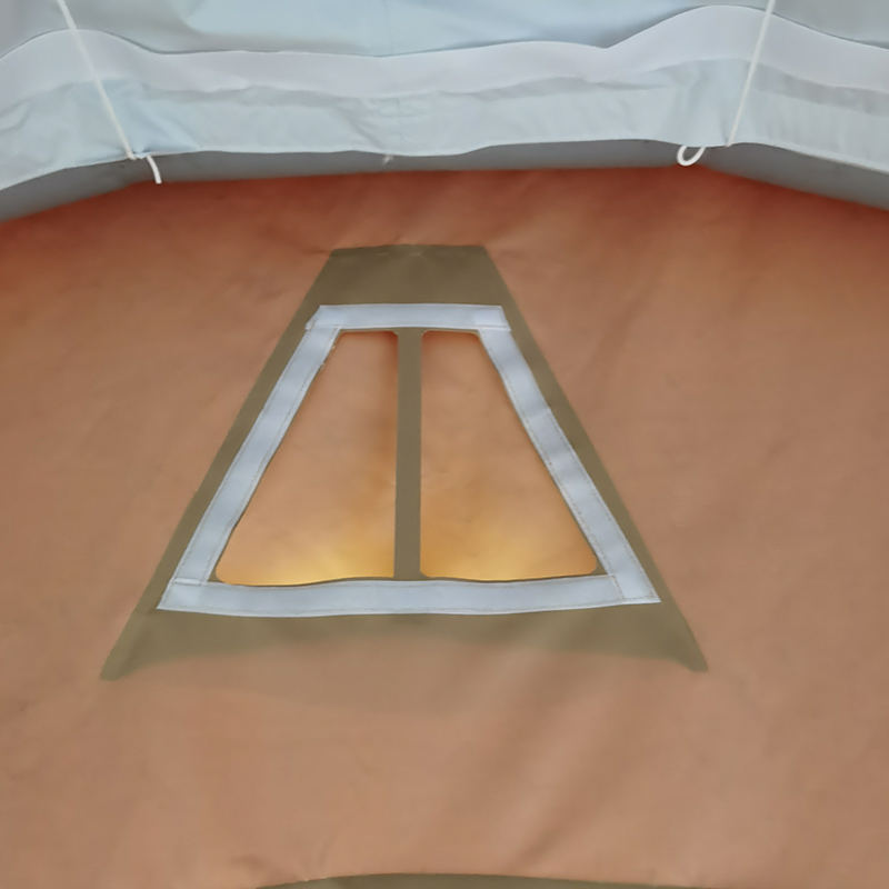 Tente gonflable polyvalente à déploiement rapide de 42 m²