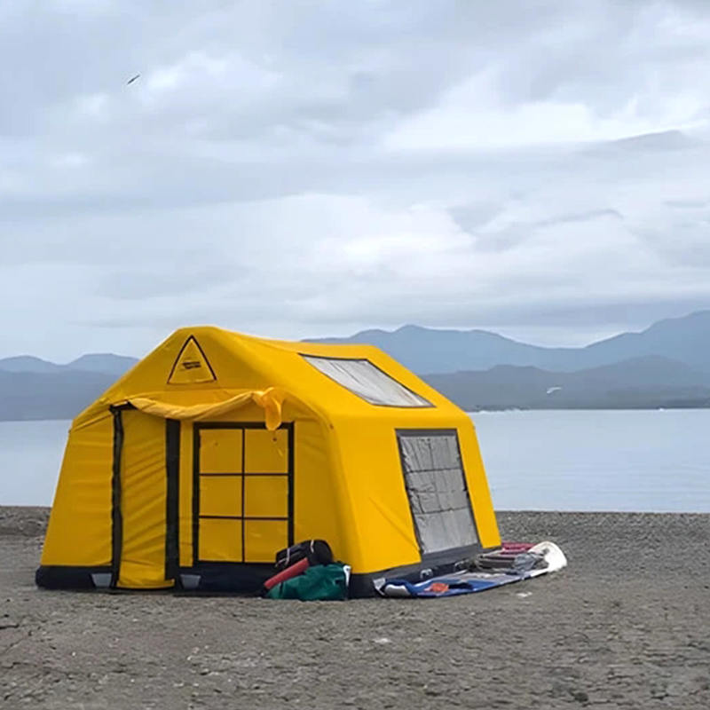 Tente de camping gonflable glamour quatre saisons pour 8 à 10 personnes, ignifuge et antibactérienne