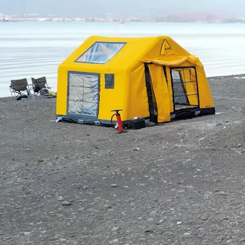 Tente de camping gonflable glamour quatre saisons pour 8 à 10 personnes, ignifuge et antibactérienne