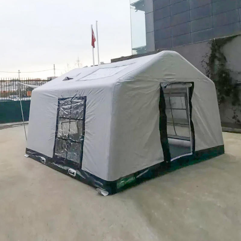 Tente de camping gonflable glamour quatre saisons pour 8 à 10 personnes, ignifuge et antibactérienne