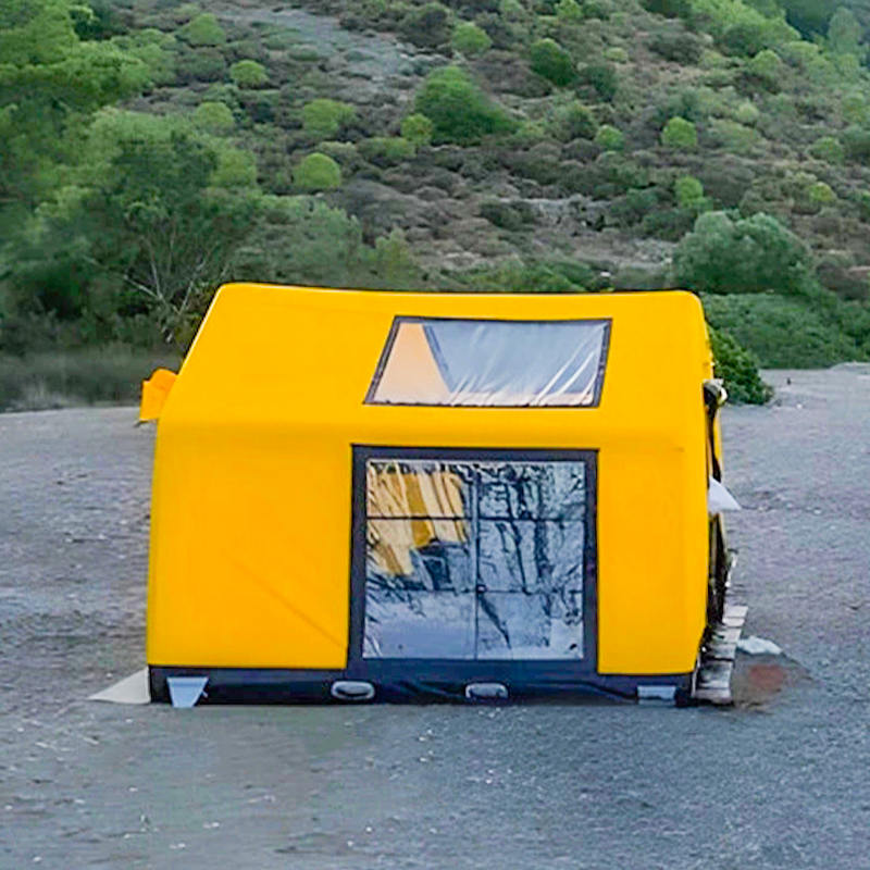 Tente de camping gonflable glamour quatre saisons pour 8 à 10 personnes, ignifuge et antibactérienne