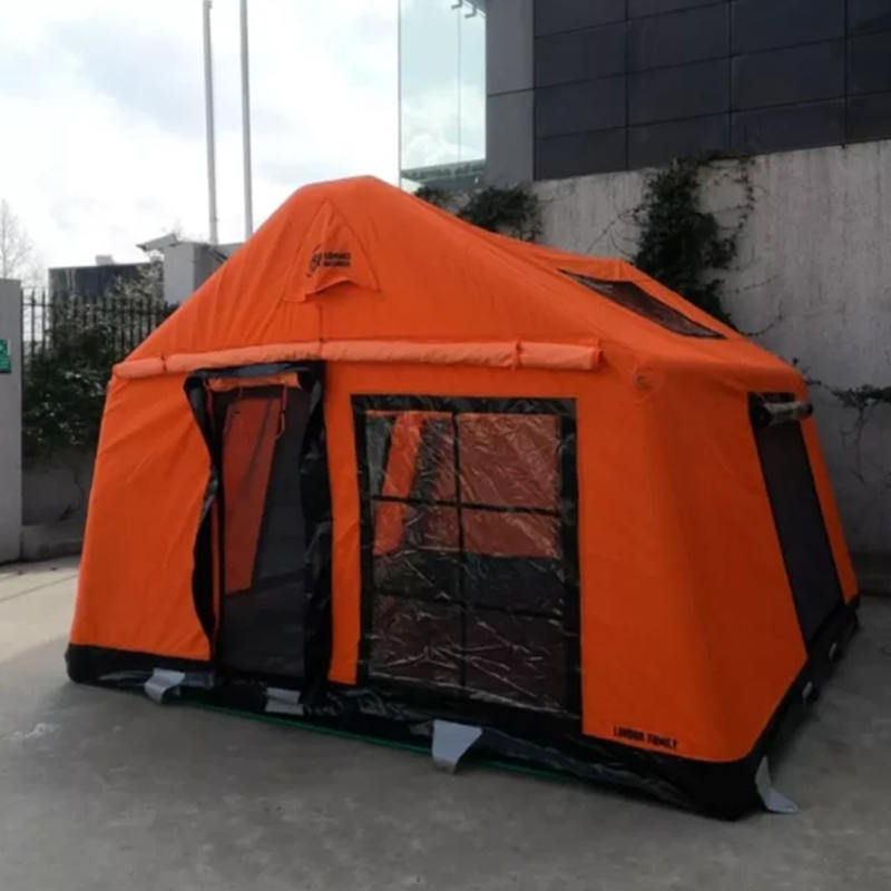 Tente de camping gonflable glamour quatre saisons pour 8 à 10 personnes, ignifuge et antibactérienne