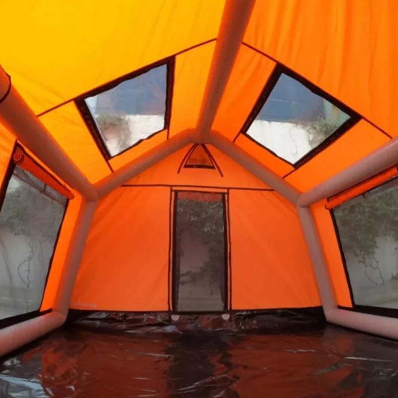 Tente de camping gonflable glamour quatre saisons pour 8 à 10 personnes, ignifuge et antibactérienne