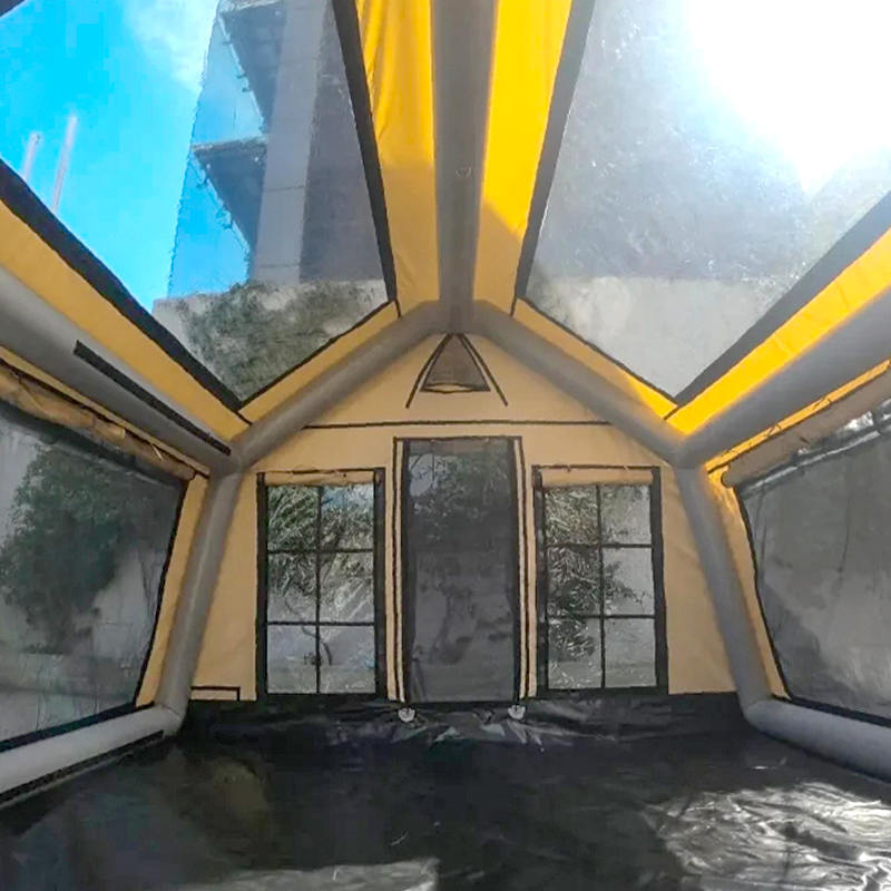 Tente de camping gonflable panoramique quatre saisons pour 8 à 10 personnes