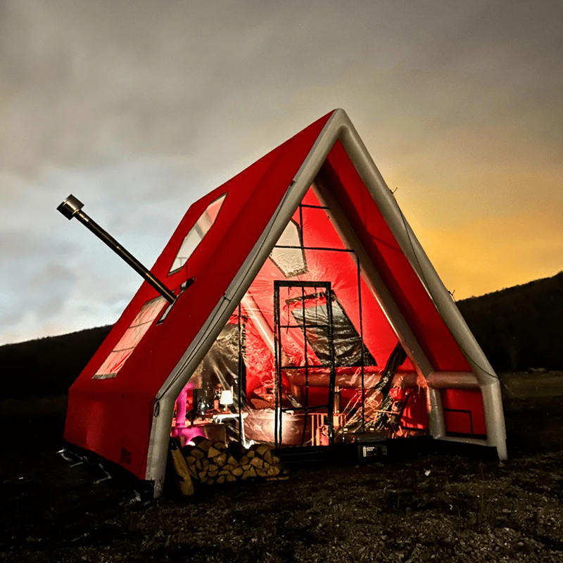 Tente gonflable imperméable à l'air quatre saisons pour 8 à 10 personnes pour le camping
