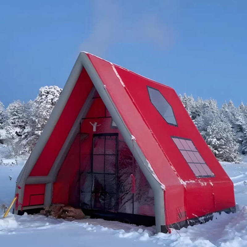 Tente gonflable imperméable à l'air quatre saisons pour 8 à 10 personnes pour le camping