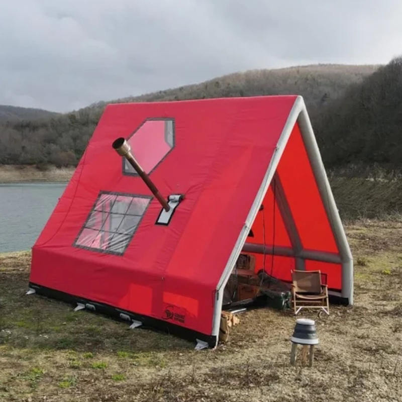 Tente gonflable imperméable à l'air quatre saisons pour 8 à 10 personnes pour le camping