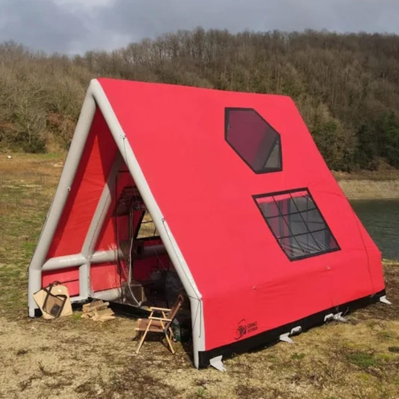 Tente gonflable imperméable à l'air quatre saisons pour 8 à 10 personnes pour le camping