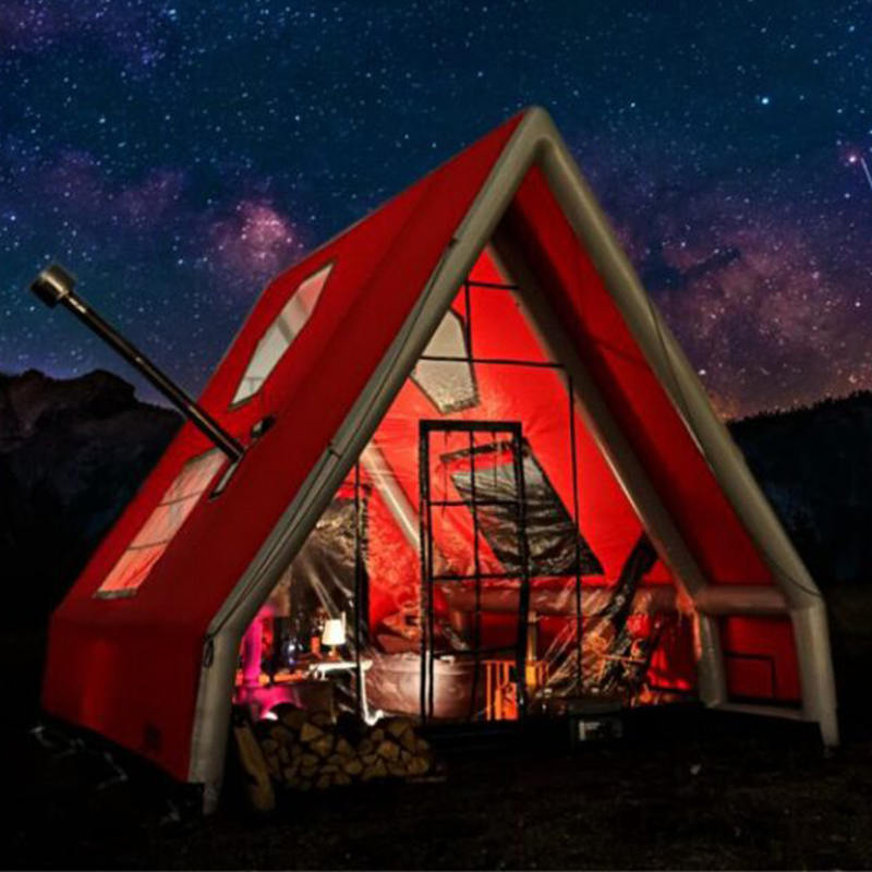 Tente gonflable imperméable à l'air quatre saisons pour 8 à 10 personnes pour le camping