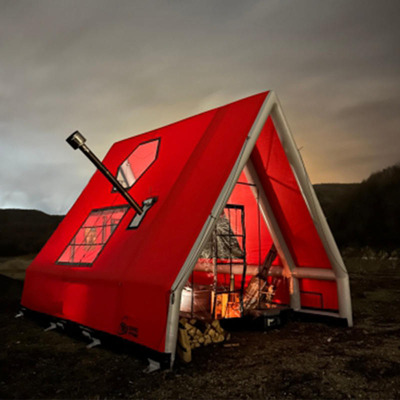 Tente gonflable imperméable à l'air quatre saisons pour 8 à 10 personnes pour le camping