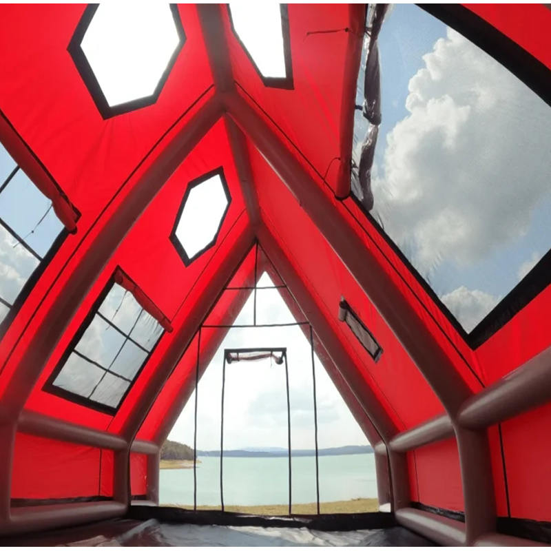 Tente gonflable imperméable à l'air quatre saisons pour 8 à 10 personnes pour le camping